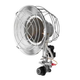 Propane Tank Top Heater with Portable Trolley, 15000 BTU Rapid Heating 180-Degree Infrared Radiant Tank Top Gas Heater for 20-40lb Propane Tanks