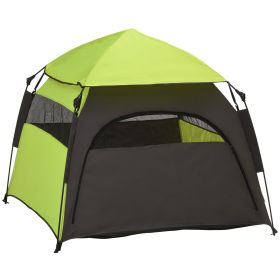 Extra Large Dog Portable Camping Tent with Carrying Bag for Beach Backyard Home in Green