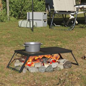 Foldable Camping Grill 12.40 x 10.43 x 1.57 in Alloy Steel