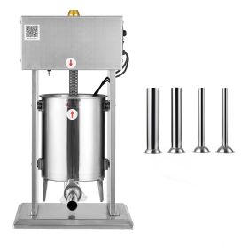 Electric Sausage Stuffer, 22 LBS / 10 L Vertical Meat Stuffer, Stepless Speed Control and Foot Pedal