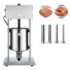 Electric Sausage Stuffer, 22 LBS / 10 L Vertical Meat Filler with Stepless Speed Adjustment, Stainless Steel Sausage Stuffing Machine