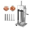 Manual Sausage Stuffer, 33 LBS / 15 L Vertical Meat Stuffer, Heavy Duty Sausage Casing Meat Stuffing Machine
