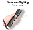 High Power LED Zoom Flashlight Rechargeable Camping Hiking Torch(Free shipping via DHL Ground/FedEx Ground; can't ship via USPS self-pickup.)