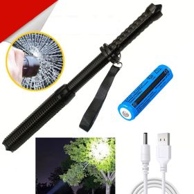 46CM LED Flashlight Hiking Retractable Zoom Security Torch for Camping Lamp Bright(Must Provide A Hazardous Materials Shipping Label For Self-pickup B