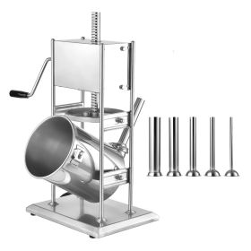 Manual Sausage Stuffer, 22 LBS / 10 L Vertical Meat Stuffer, Dual-Speed Sausage Casing Meat Filling Machine