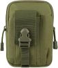 Outdoor Men Waist Pack Bag Pouch Waterproof Tactical Military Sport Hunting Belt Nylon Mobile Phone Bags Travel Tools(Army green)