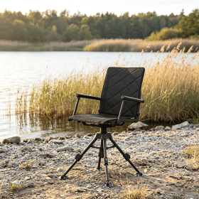 5-level adjustable 360 ° silent rotating hunting seat, comfortable rotation, adjustable height