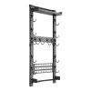 Gun Rack Wall Mount, Heavy Duty Steel, Indoor Rifle Shotgun Rack with Magazine Holder, MOLLE Panel, Gun Accessories Display Storage Holder