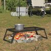 Foldable Camping Grill 22.83 x 12.20 x 0.79 in Alloy Steel