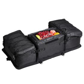 ATV Rear Storage Bag, 50L ATV Rear Cargo Bag with Sponge Seat Cushion & Bottle Holder
