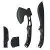 Hunting Knife and Hatchet Axe Combo Set with Sheath, Fixed Blade Tactical Knife and Camping Axe