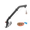 Tree Mounted Deer Hoist, 353 lbs Load Capacity, Hunting Game Hoist Winch Lift with Ratchet Strap, Heavy Duty Deer Hanger for Skinning, Cleaning