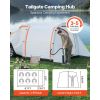 Inflatable SUV Tent with Awning, 8 x 6.7 ft 3-Season SUV Tailgate Tent with Ventilated Doors & Mesh Window