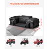 ATV Rear Storage Bag, 50L ATV Rear Cargo Bag with Sponge Seat Cushion & Bottle Holder
