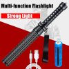 46CM LED Flashlight Hiking Retractable Zoom Security Torch for Camping Lamp Bright(Must Provide A Hazardous Materials Shipping Label For Self-pickup B