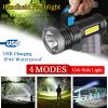 Rechargeable LED Flashlight USB Searchlight Spotlight Portable Super Bright Handheld Flashlight(Free shipping via DHL Ground/FedEx Ground; can't ship