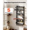 Gun Rack Wall Mount, Heavy Duty Steel, Indoor Rifle Shotgun Rack with Magazine Holder, MOLLE Panel, Gun Accessories Display Storage Holder
