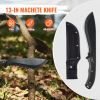 Hunting Knife and Hatchet Axe Combo Set with Sheath, Fixed Blade Tactical Knife and Camping Axe