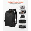 Lightweight Backpack, 26 L Travel Hiking Backpack, Water-Resistant Backpacks with USB Charging Port and Anti-Theft Pocket, Fits 15.6 in Laptop