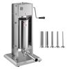 Manual Sausage Stuffer, 11 LBS / 5 L Vertical Meat Stuffer, Dual-Speed Sausage Casing Meat Filling Machine