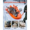Deer Drag Sled, 72.8 x 22.8 in, 550lbs Heavy Duty Yard Utility Sled, Tear-Resistant PE Drag Glider Mat with Ropes & Handle