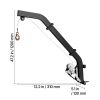 Tree Mounted Deer Hoist, 353 lbs Load Capacity, Hunting Game Hoist Winch Lift with Ratchet Strap, Heavy Duty Deer Hanger for Skinning, Cleaning
