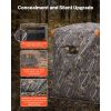 Hunting Blind, 2-3 Person Thermal Ground Blinds with Tri-Leg Chair and Carrying Bag, Portable Camouflage Tent