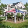 10' x 10' Pop Up Canopy Tent with Netting, Instant Tents for Parties, Height Adjustable, with Wheeled Carry Bag and 4 Sand Bags for Outdoor, Garden