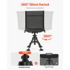 Hunting Chair, 360° Silent Swivel, Foldable Portable Blind Chair, Heavy-Duty Steel Frame Ground Stool Seat with Anti-Sink Swivel Feet