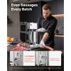 Manual Sausage Stuffer, 22 LBS / 10 L Vertical Meat Stuffer, Dual-Speed Sausage Casing Meat Filling Machine