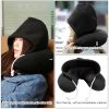 U-Shaped Travel Pillow Neck Pillow with Cap Cervical Pillow Support Relax Relief Neck Pain for Office Home Sleeping