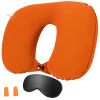 Travel Pillow Inflatable U Shape Neck Pillow Neck Support Head Rest Office Nap Car Airplane Cushion