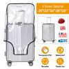 20\'\'/22\'\'/24\'\'/26\'\'/28\'\' Suitcase Cover PVC Luggage Protector Clear Travel Luggage Baggage Cover for Travel Home Use