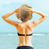 Ladies Summer Sun Hats Women Wide Brim Straw Floppy Panama Cap Roll up Beach Hat Packable Summer Cap For Women