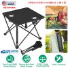 1Pc Foldable Camping Table Portable Picnic Table Lightweight Travel Desk with 2 Cup Holders Carrying Bag
