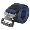 Men Military Belt Adjustable Tactical Belt Combat Waistband w/Metal Buckle Nylon Training Belt