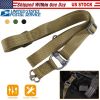 2 Point Rifle Gun Sling Adjustable w/ Fast Loop Heavy Duty Quick Detach Swivel for Outdoor Sports