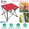 1Pc Foldable Camping Table Portable Picnic Table Lightweight Travel Desk with 2 Cup Holders Carrying Bag