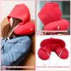 U-Shaped Travel Pillow Neck Pillow with Cap Cervical Pillow Support Relax Relief Neck Pain for Office Home Sleeping