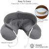 U-Shaped Travel Pillow Neck Pillow with Cap Cervical Pillow Support Relax Relief Neck Pain for Office Home Sleeping