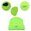 Unisex 5 LED Knitted Beanie Winter Warm Hat Camping Jogging Running Cap Headlamp