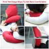 U-Shaped Travel Pillow Neck Pillow with Cap Cervical Pillow Support Relax Relief Neck Pain for Office Home Sleeping
