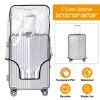20\'\'/22\'\'/24\'\'/26\'\'/28\'\' Suitcase Cover PVC Luggage Protector Clear Travel Luggage Baggage Cover for Travel Home Use