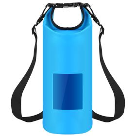 Floating Waterproof Dry Bag Floating Dry Sacks with Observable Window 20L Roll Top Lightweight Dry Storage Bag for Kayaking Rafting Boating Swimming C (Option: 20L_Blue)
