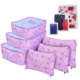 9Pcs Clothes Storage Bags Water-Resistant Travel Luggage Organizer Clothing Packing Cubes for Blouse Hosiery Stocking Underwear (Option: PPLCherry)