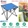 1Pc Foldable Camping Table Portable Picnic Table Lightweight Travel Desk with 2 Cup Holders Carrying Bag
