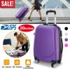 20 Inch Hardside Spinner Luggage Hard Shell Travel Suitcase Portable Heavy-Duty Luggage Carry-on with 360°Rotatable Wheels Lightweight