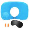 Travel Pillow Inflatable U Shape Neck Pillow Neck Support Head Rest Office Nap Car Airplane Cushion