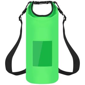 Floating Waterproof Dry Bag Floating Dry Sacks with Observable Window 5L Roll Top Lightweight Dry Storage Bag for Kayaking Rafting Boating Swimming Ca (Option: 5L_Green)
