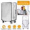 20\'\'/22\'\'/24\'\'/26\'\'/28\'\' Suitcase Cover PVC Luggage Protector Clear Travel Luggage Baggage Cover for Travel Home Use